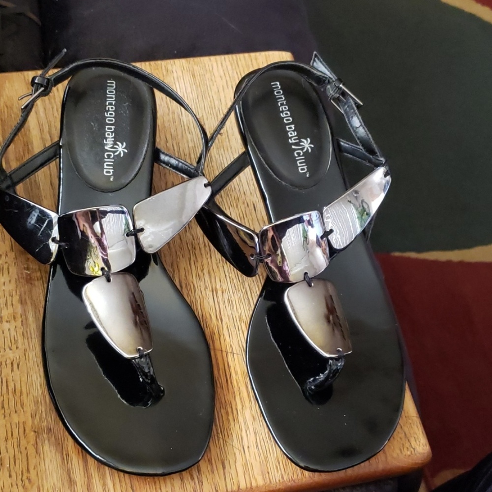 Sandals, dressy, pretty, shiny